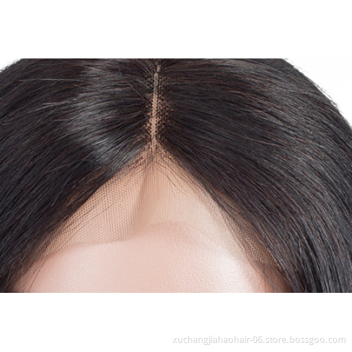 New Arrival Short Bob 4x4 Lace Closure Wig Wholesale Middle Left Right Side Part 100% Brazilian Human Hair Wig With Closure